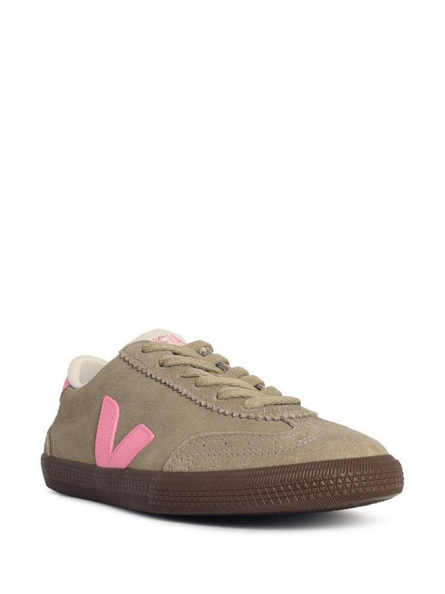Veja Volley Suede Sneakers For Women Beige Calf Suede Upper With 2 cm Heel For Everyday Luxury
