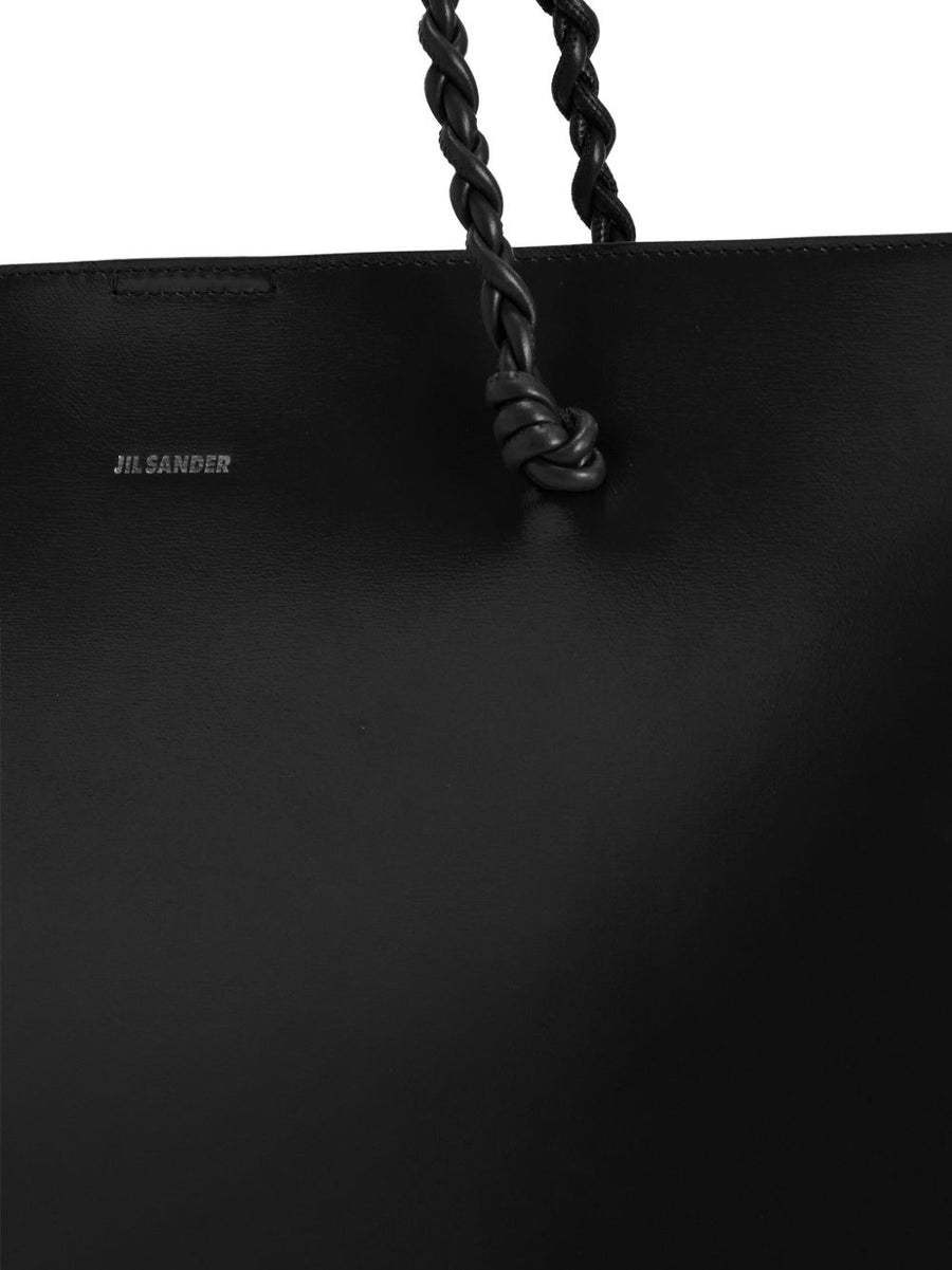 Jil Sander Tote Tangle Handknotted Calf Leather Shopper With Magnetic Closure For Women