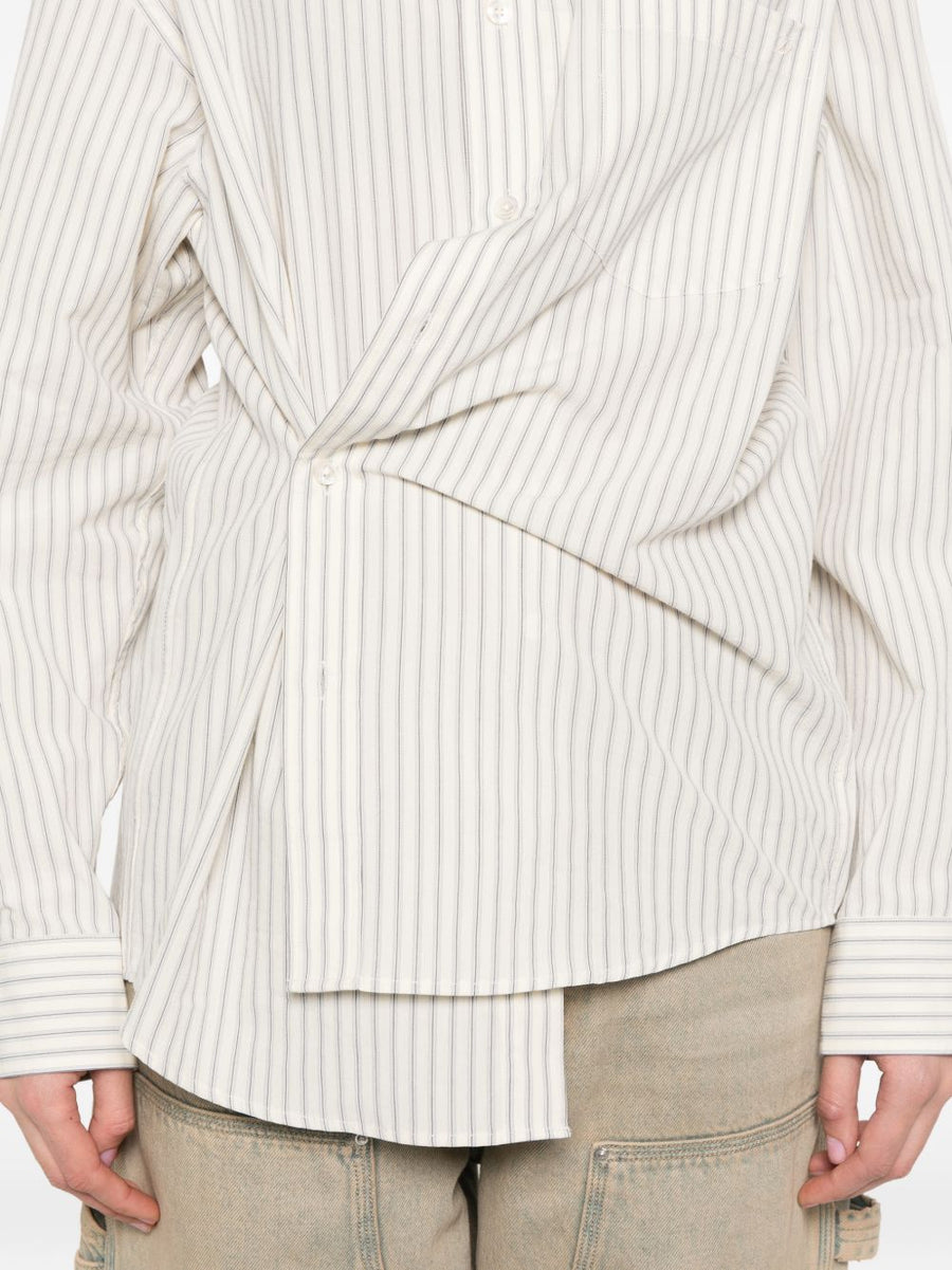 Dunst Striped Cotton Shirt For Women, Breathable 100 Percent Cotton, Chest Pocket, Classic Button Front