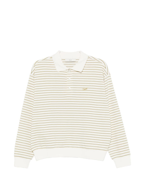 Dunst Striped cotton polo shirt