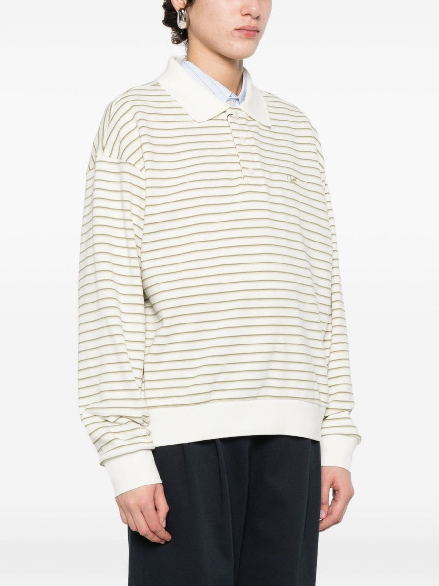 Dunst Striped Cotton Polo Shirt For Women 100 Percent Cotton Lightweight Classic Polo Everyday Essential