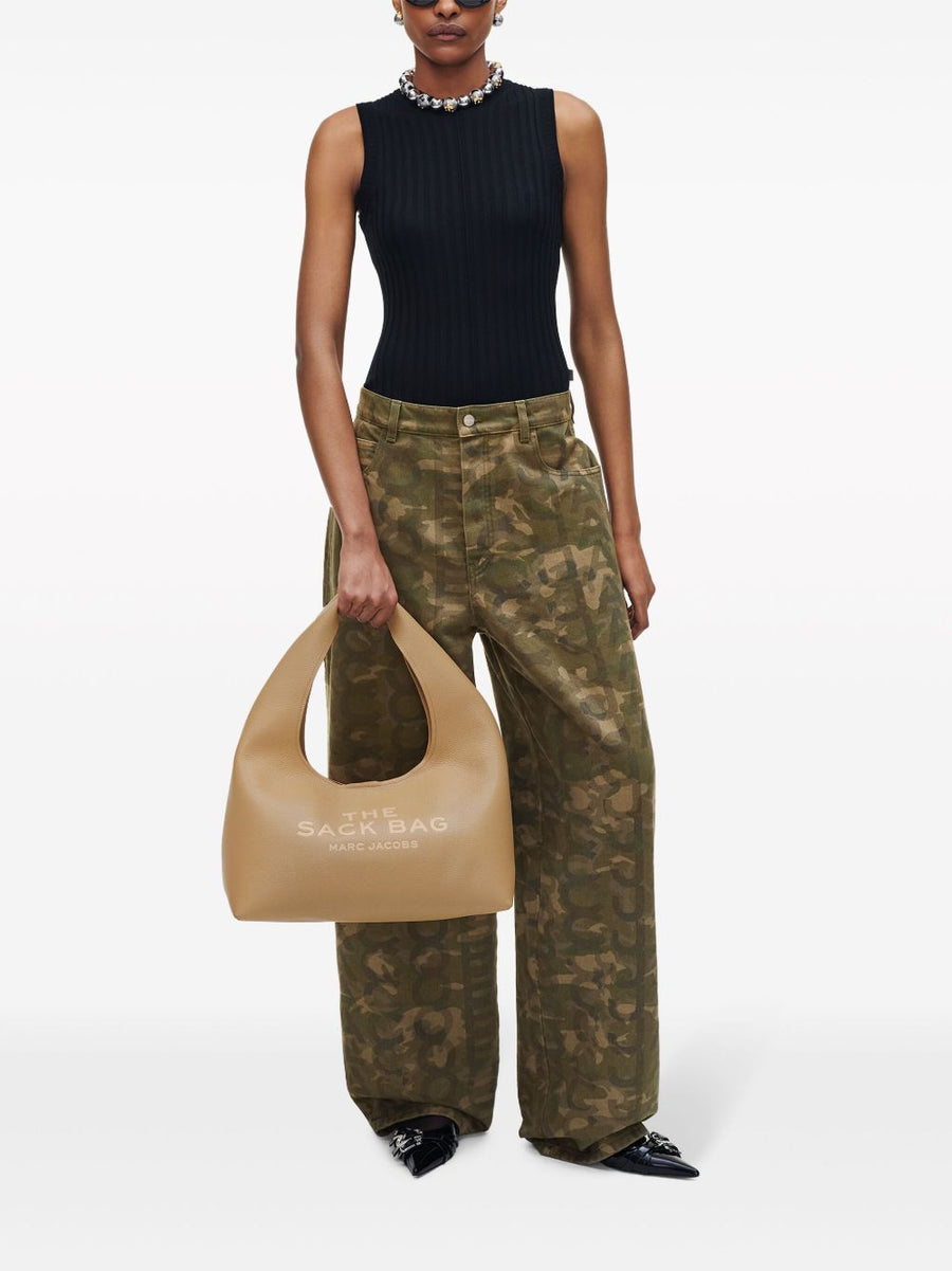 Marc Jacobs The Sack Bag Luxurious Grained Cow Leather Handbag For Women On The Go Everyday