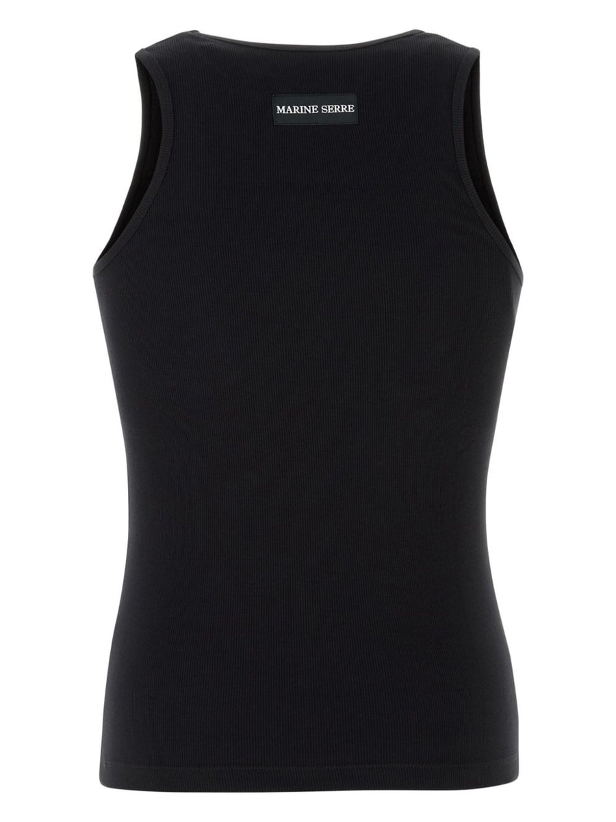 Marine Serre Moon cotton tank top