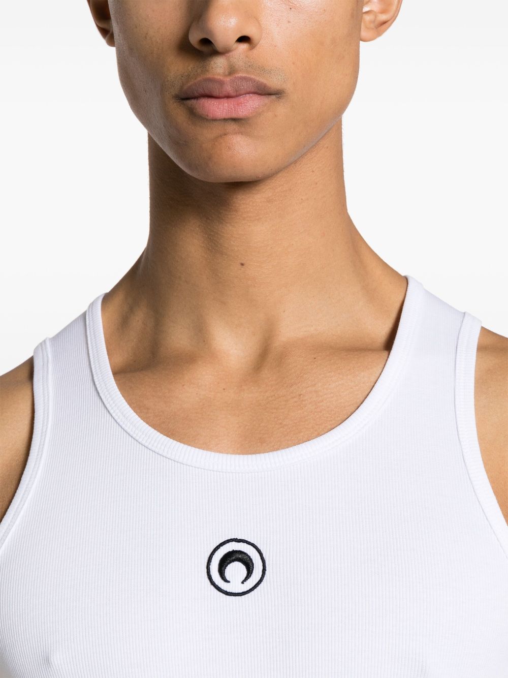 Marine Serre Moon cotton tank top
