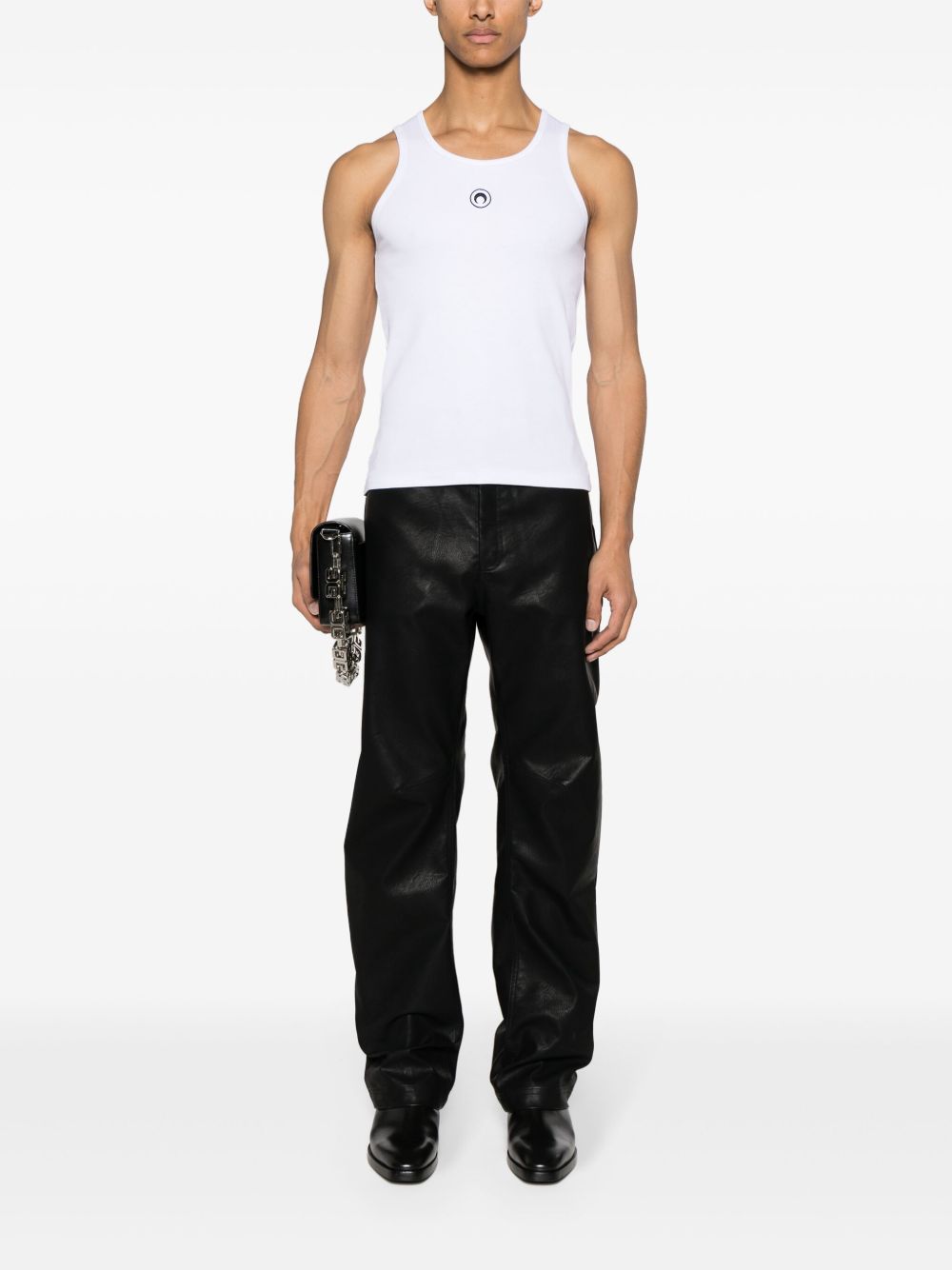 Marine Serre Moon cotton tank top