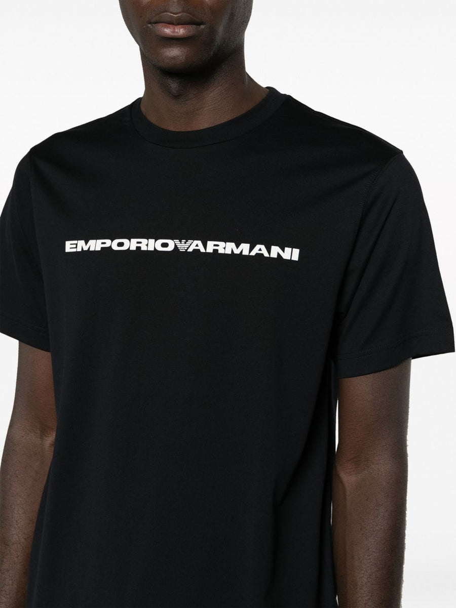 Emporio Armani Logo T Shirts 3 Pack For Men Multicolor Print Premium 100 Percent Cotton Tee