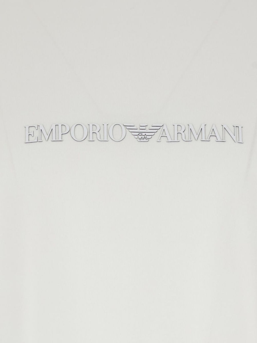 Emporio Armani Logo Cotton T Shirt For Men 100 Percent Cotton Minimalist Luxury Versatile Everyday Wear