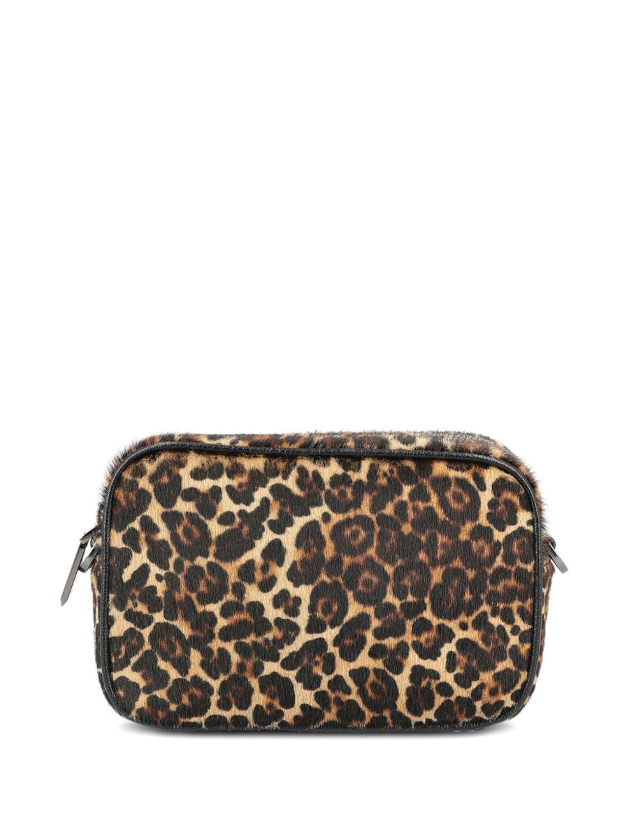Golden Goose Mini Star Bag Leopard Pony Skin Shoulder Bag Tone On Tone Star For Women