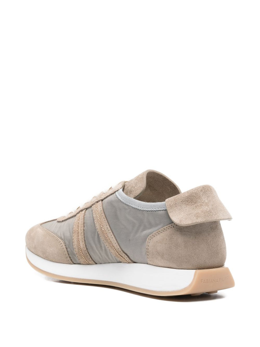 Fabiana Filippi Low-Top Sneakers For Women Grey Polyester Upper All-Day Comfort Everyday Wear