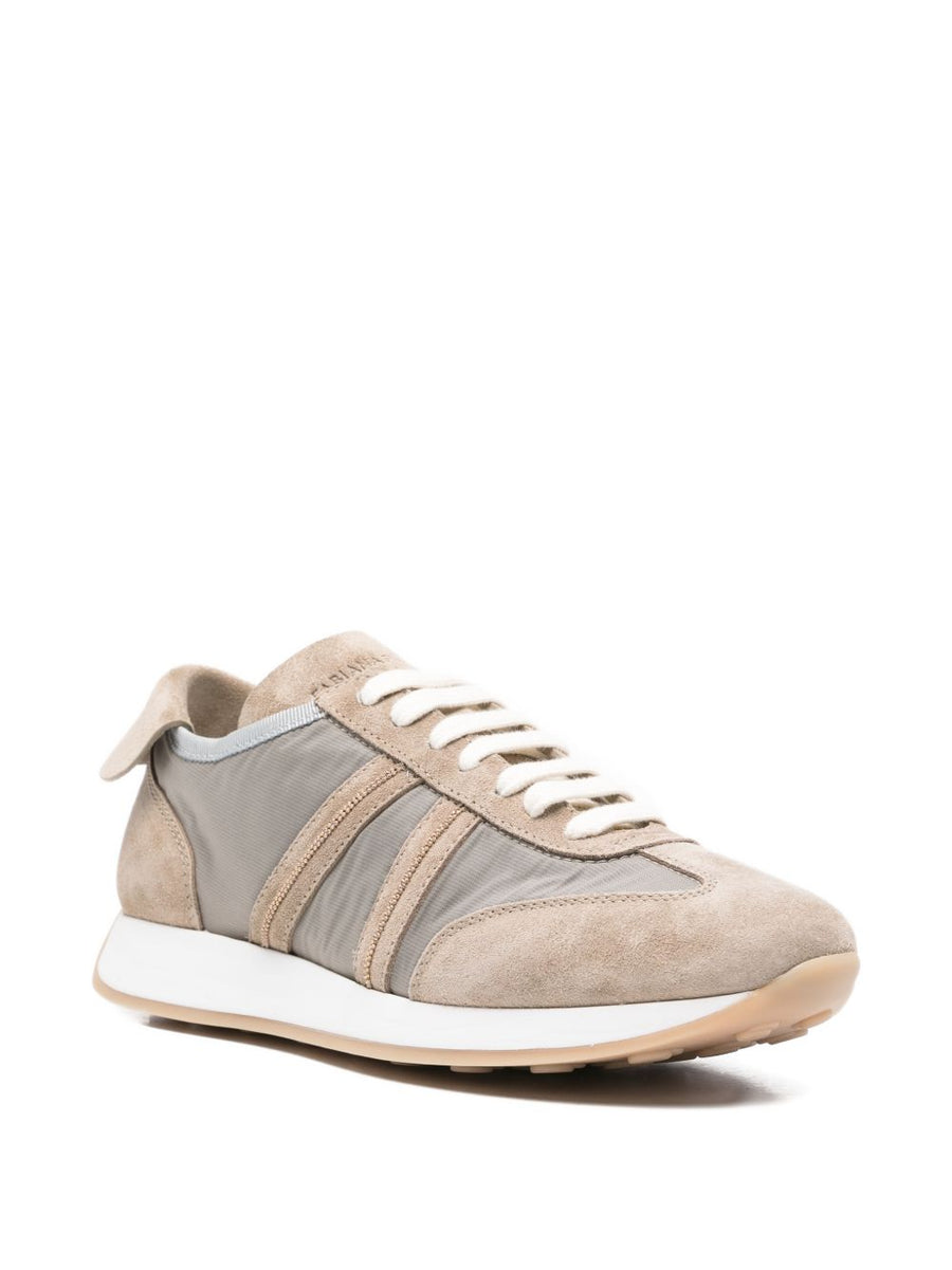 Fabiana Filippi Low-Top Sneakers For Women Grey Polyester Upper All-Day Comfort Everyday Wear
