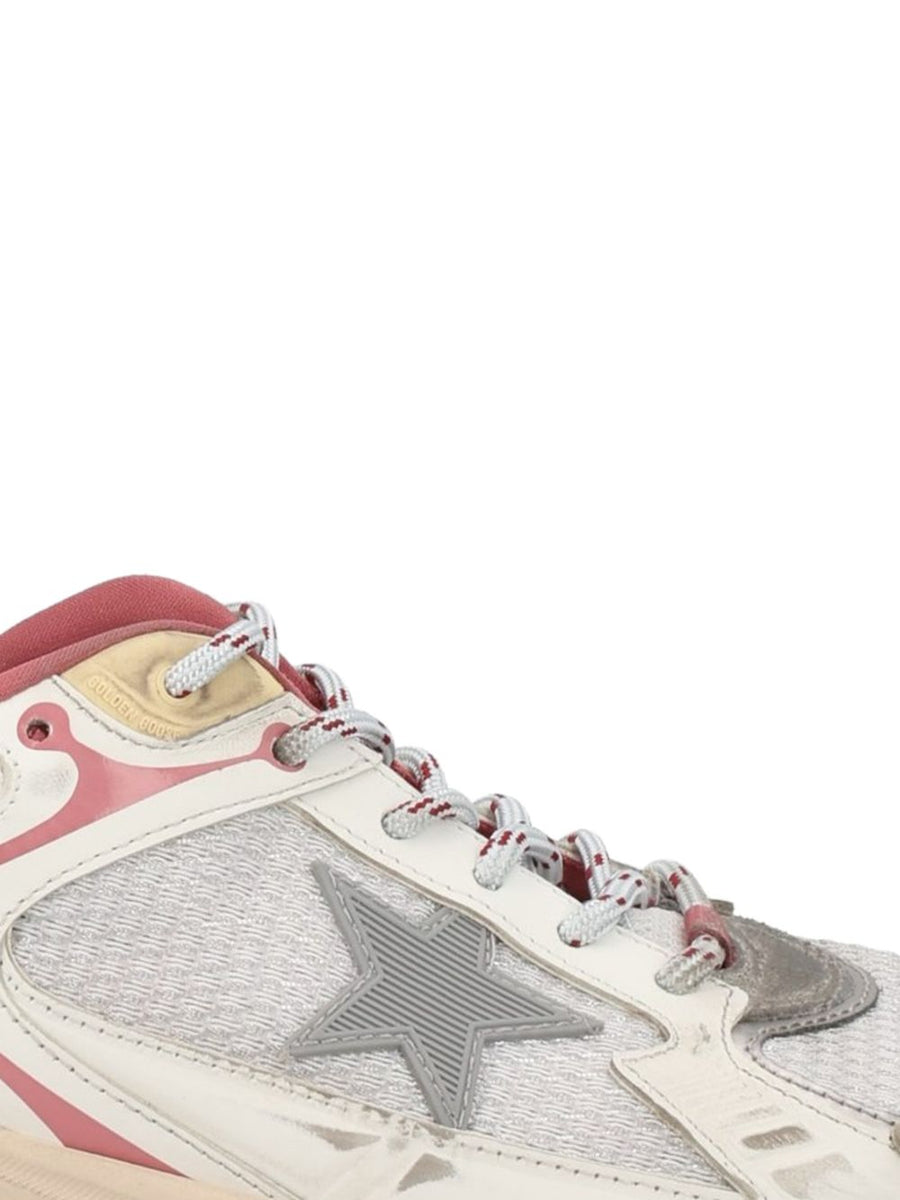 Golden Goose Lightstar Sneakers For Women With Multicolour Star Applique And Silver Accents