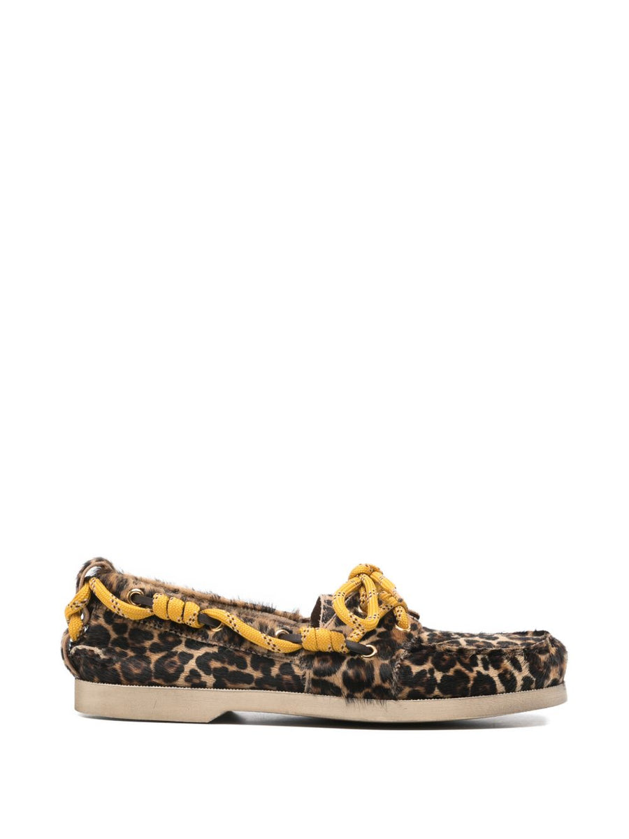 Golden Goose Cruise Leopard Print Loafers For Women Comfortable Luxury Flats Premium Rubber Sole