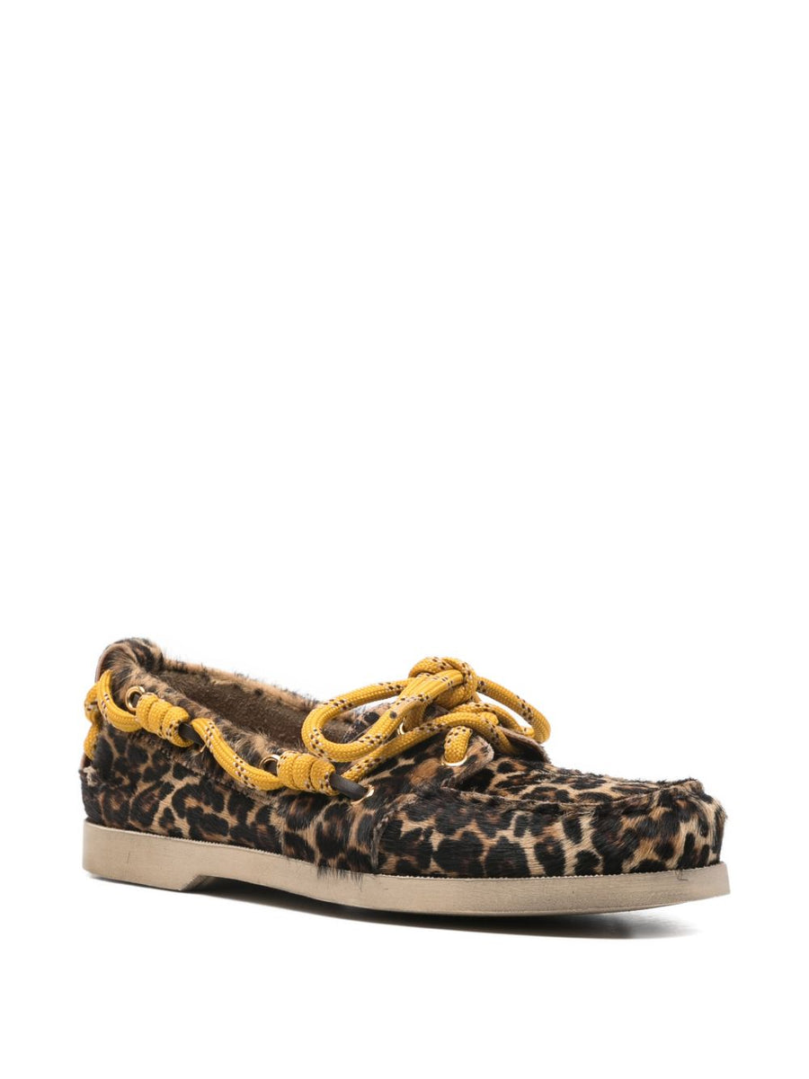Golden Goose Cruise Leopard Print Loafers For Women Comfortable Luxury Flats Premium Rubber Sole
