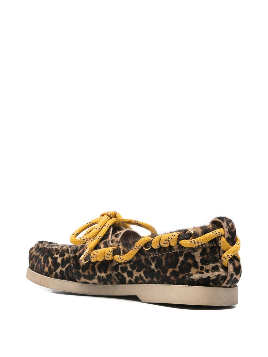 Golden Goose Cruise Leopard Print Loafers For Women Comfortable Luxury Flats Premium Rubber Sole