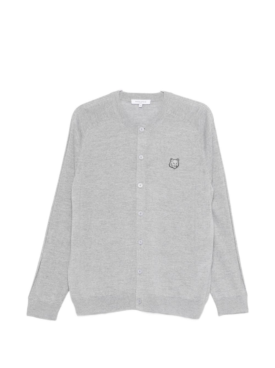 Maison Kitsuné Fox head patch cardigan