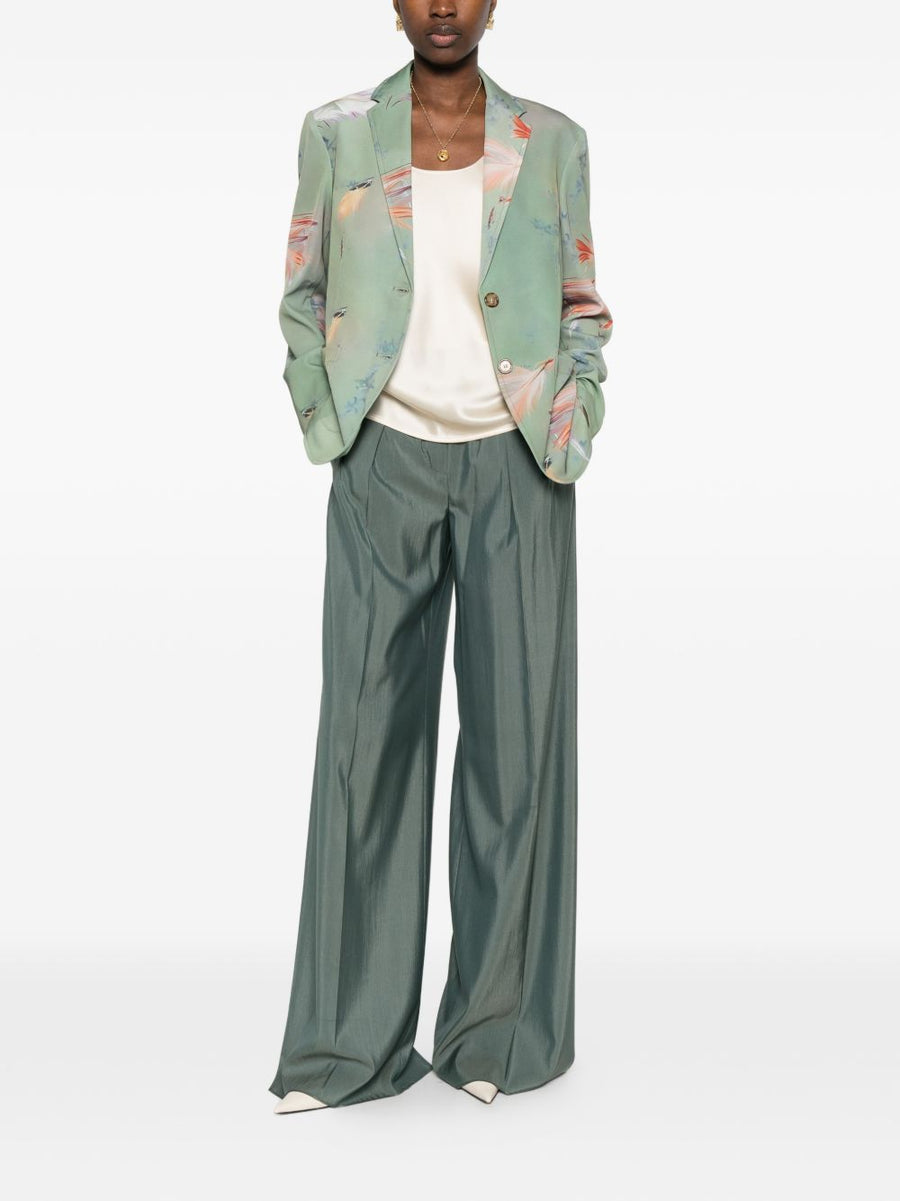 Sissiottostyle Printed single-breasted blazer jacket