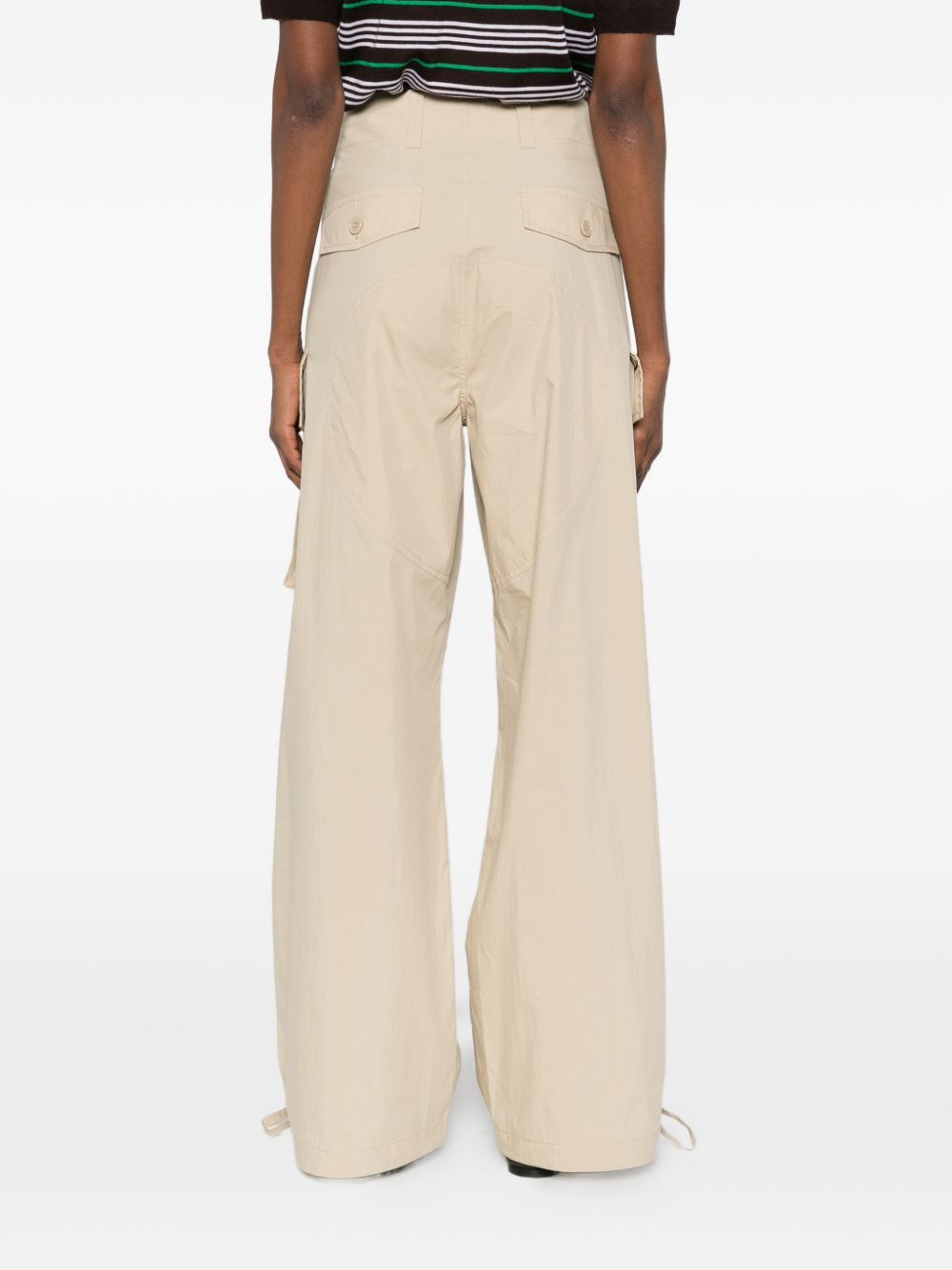 P.A.R.O.S.H. Nylon and cotton trousers