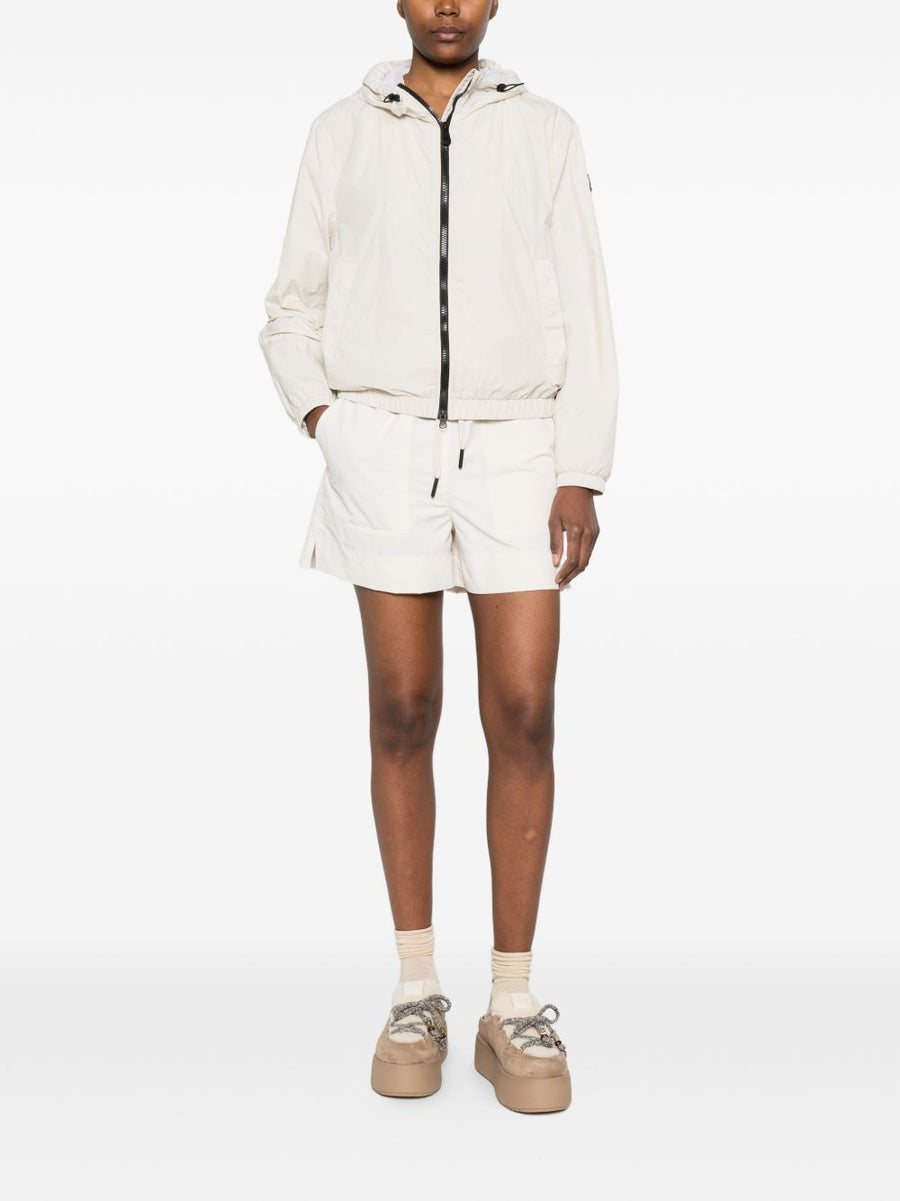 Peuterey Nigle Short Blouson Jacket For Women Lightweight Hooded Zip White Spring Summer 2026
