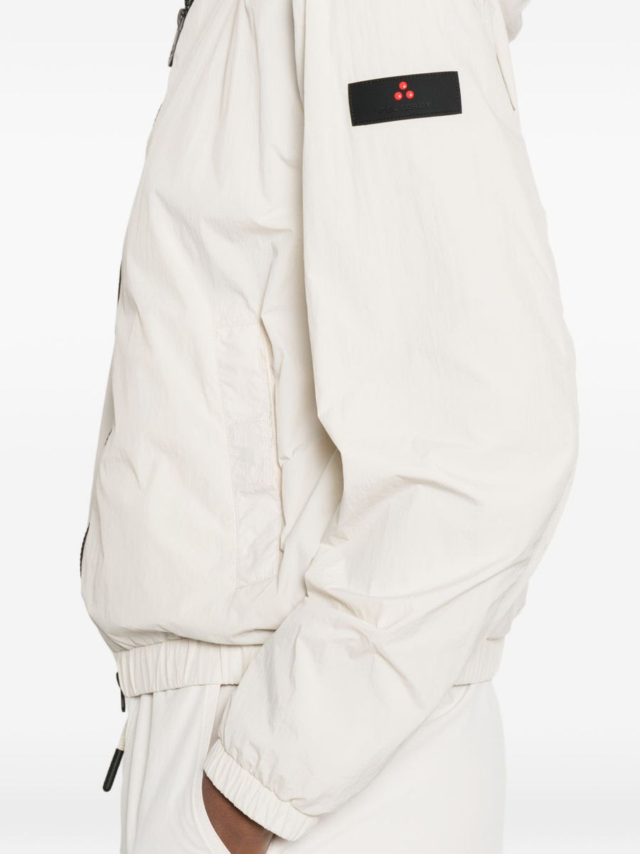 Peuterey Nigle Short Blouson Jacket For Women Lightweight Hooded Zip White Spring Summer 2026