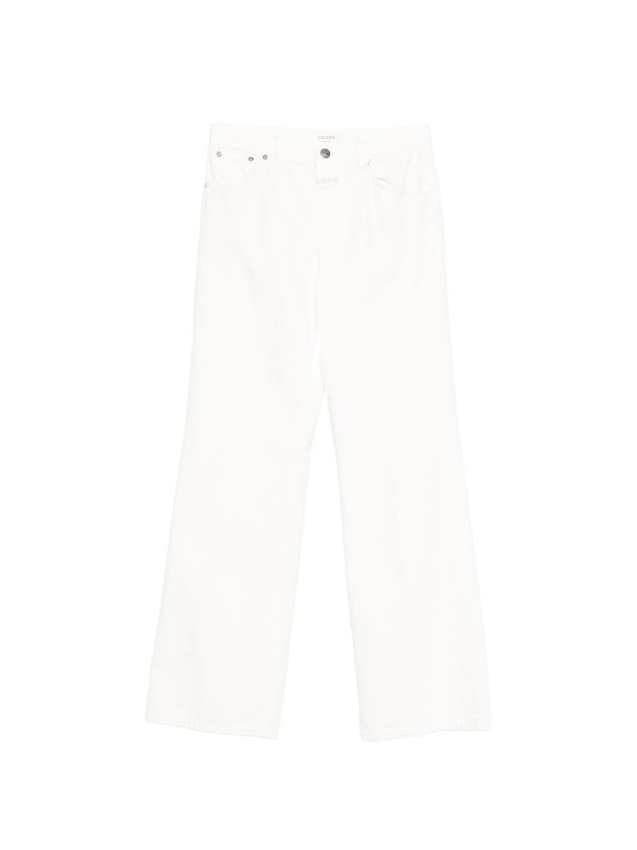 Closed Ecru Straight Leg Jeans With Recycled Cotton Women