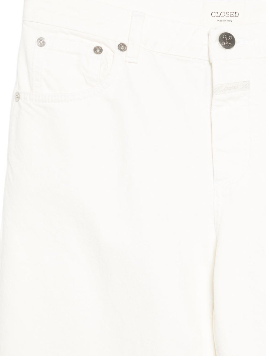 Closed Ecru Straight Leg Jeans With Recycled Cotton Women