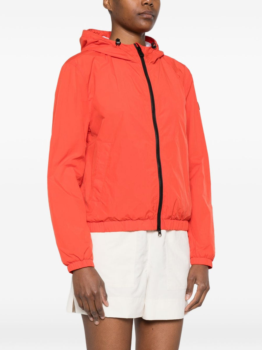 Peuterey Nigle Lightweight Hooded Blouson Jacket For Women Red Polyamide Versatile Everyday Outerwear