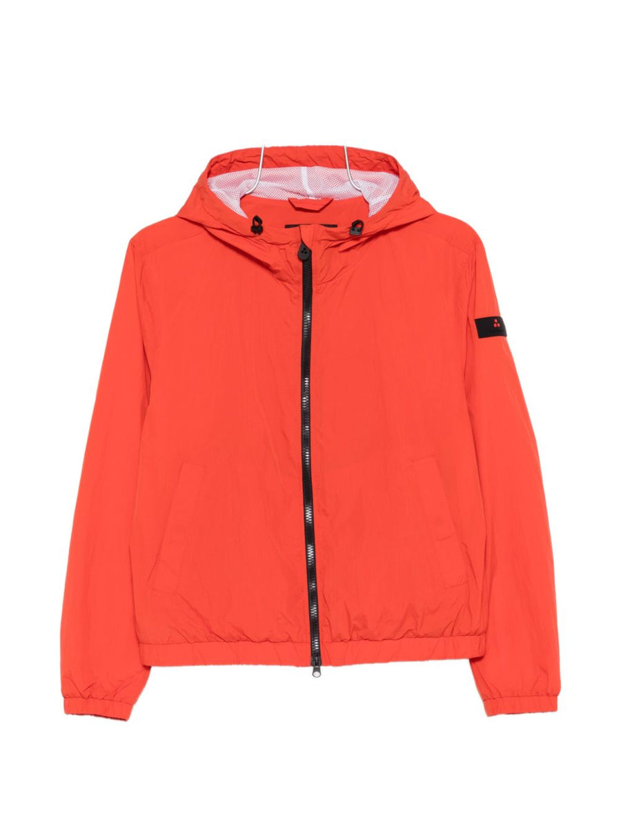 Peuterey Nigle Lightweight Hooded Blouson Jacket For Women Red Polyamide Versatile Everyday Outerwear