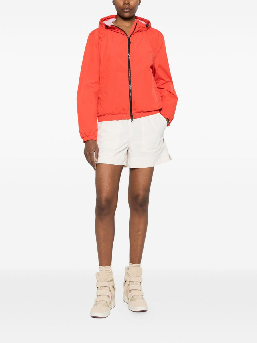 Peuterey Nigle Lightweight Hooded Blouson Jacket For Women Red Polyamide Versatile Everyday Outerwear