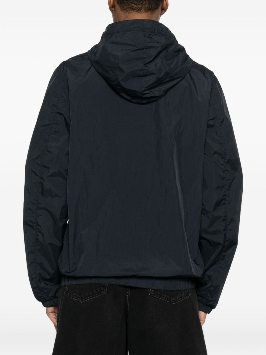 Peuterey Nigle Hooded Blouson Jacket For Women Lightweight Navy Polyamide Outerwear