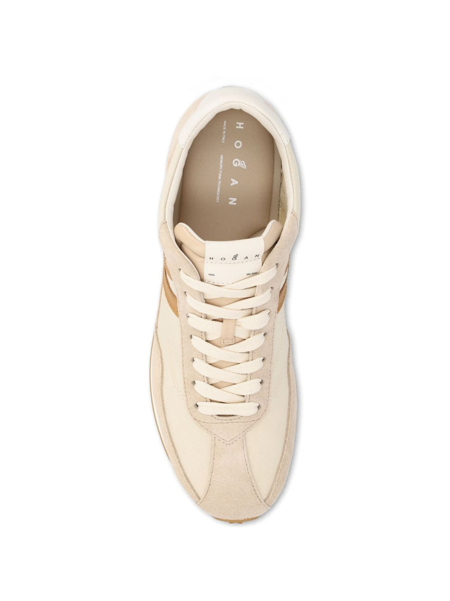 Hogan H699 Sneakers for Women Cream Leather and Suede Luxury Everyday Comfort and Style