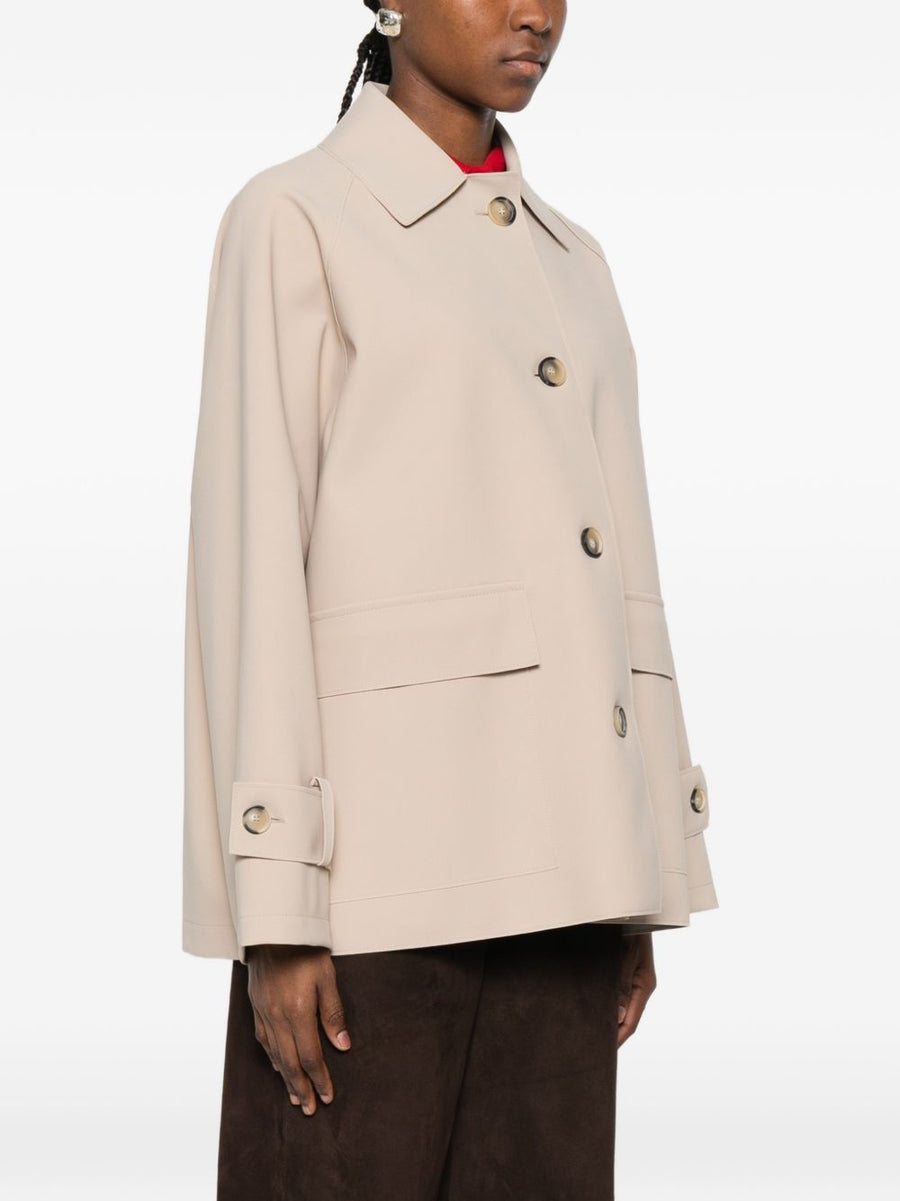 Harris Wharf London Nylon Blouson Jacket For Women Beige Lightweight Spring Summer 2026