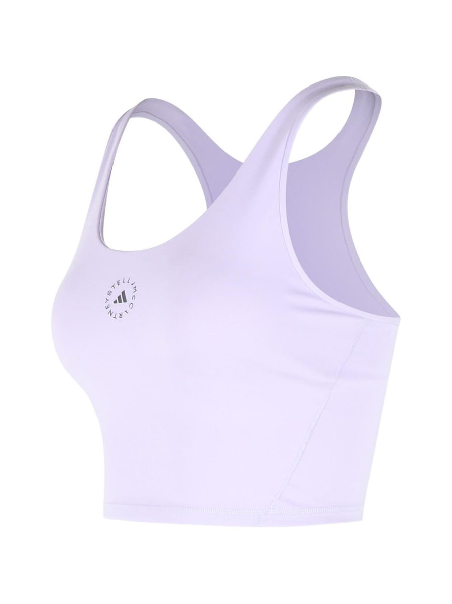 Adidas By Stella McCartney Bralette Top For Women Lightweight Everyday Wear With Subtle Premium Logo Lilac
