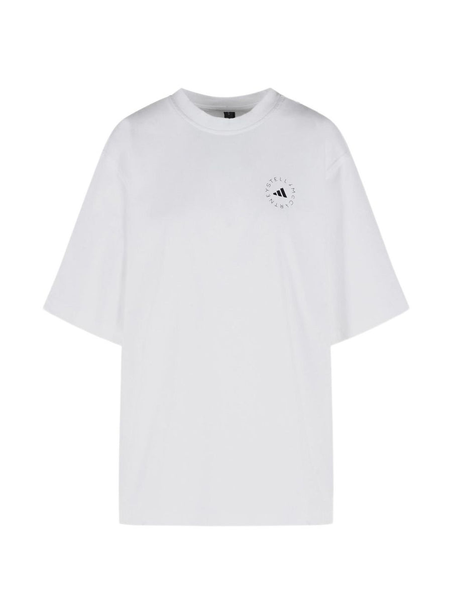 Adidas By Stella McCartney Logo Tee For Women Premium Organic Cotton White Everyday Essential