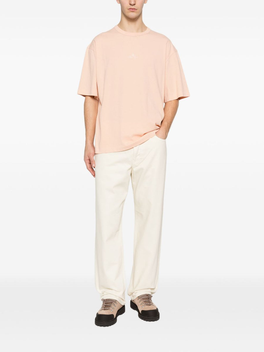 Stone Island Ivory Denim Jeans For Men Premium Cotone Comfort Five Pocket Style Essentials