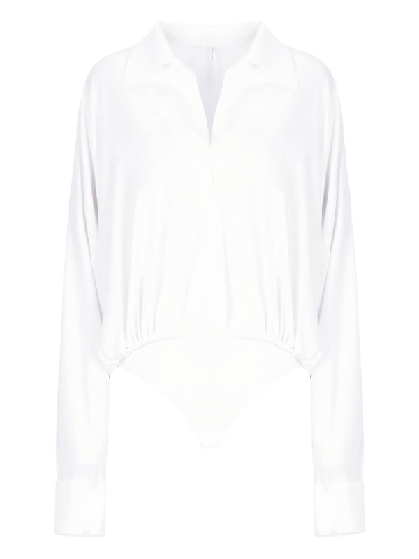 Norma Kamali Oversized shirt bodysuit