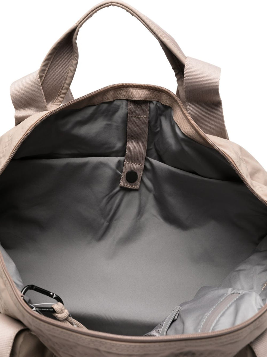 Adidas By Stella McCartney Tote Bag For Women Eco Friendly Violet Recycled Nylon Top Zip Interior Pocket