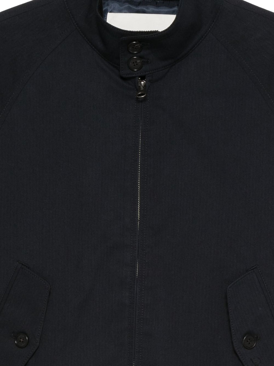Dunst Cotton Blouson Jacket For Women Navy Lightweight Versatile Layer With Clean Lines