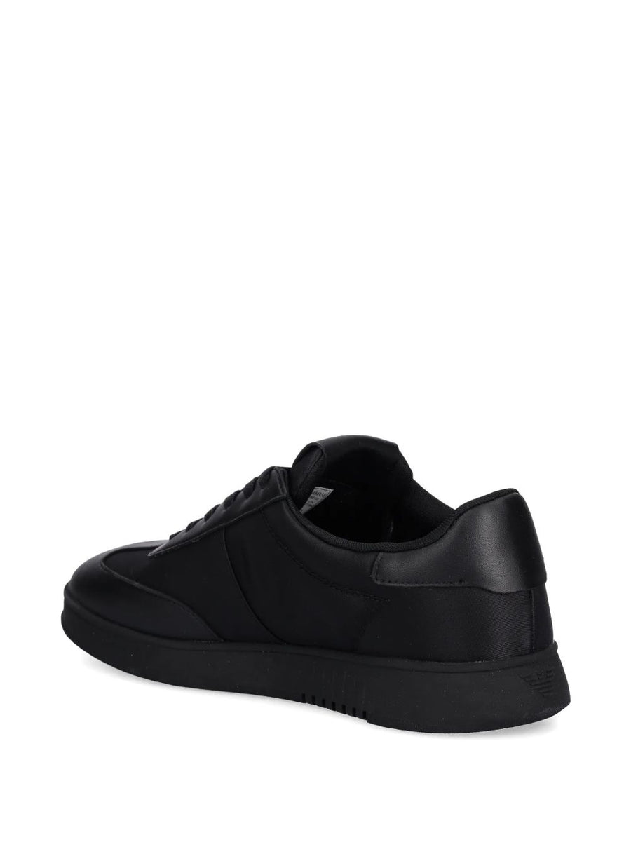 Emporio Armani Nylon sneakers with leather details