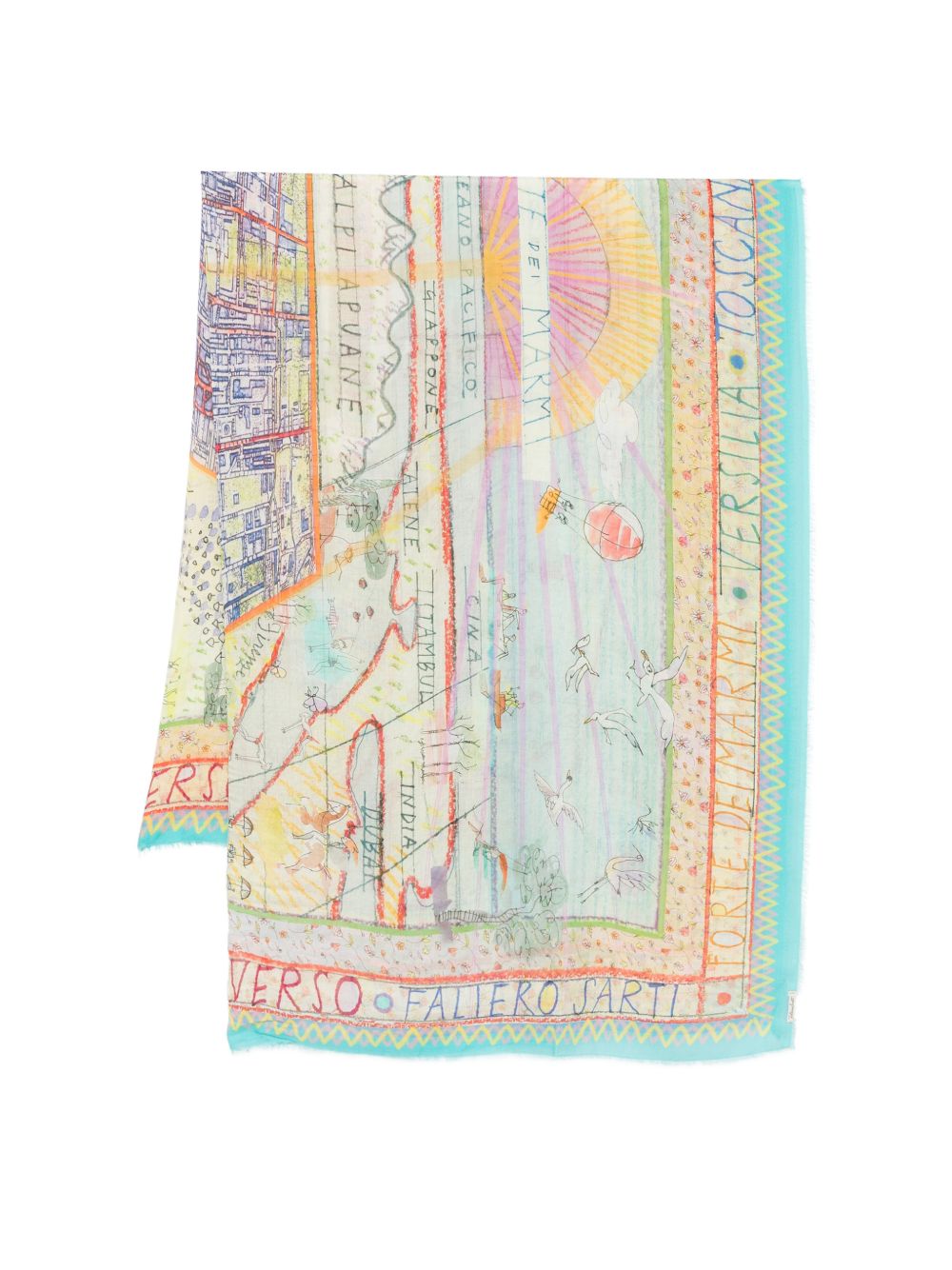 Faliero Sarti Forte Dei Marmi silk blend stole