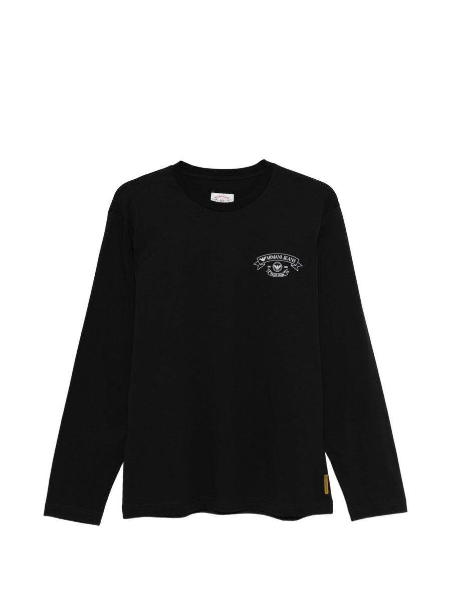 Emporio Armani Men's One Hundred Percent Cotton Crew Neck T Shirt With Subtle Logo Premium Everyday Luxury