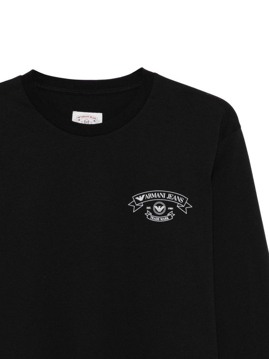 Emporio Armani Men's One Hundred Percent Cotton Crew Neck T Shirt With Subtle Logo Premium Everyday Luxury