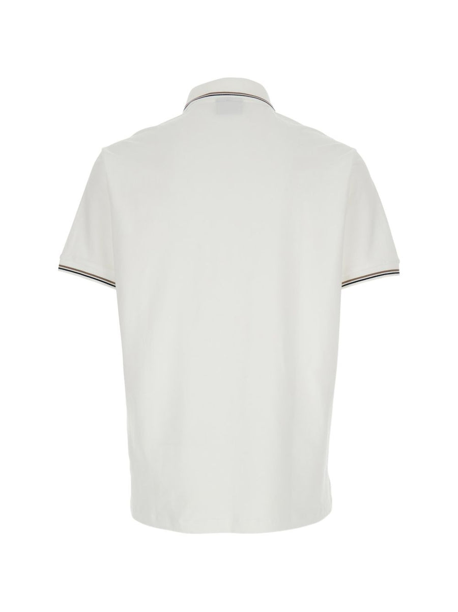 Emporio Armani Logo Cotton Polo Shirt Bright White
