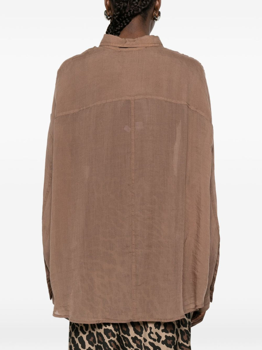 Bazar Deluxe Lyocell Ramie Long Sleeve Shirt For Women Polished Everyday Comfort Versatile