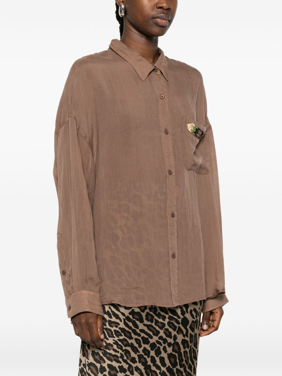 Bazar Deluxe Lyocell Ramie Long Sleeve Shirt For Women Polished Everyday Comfort Versatile