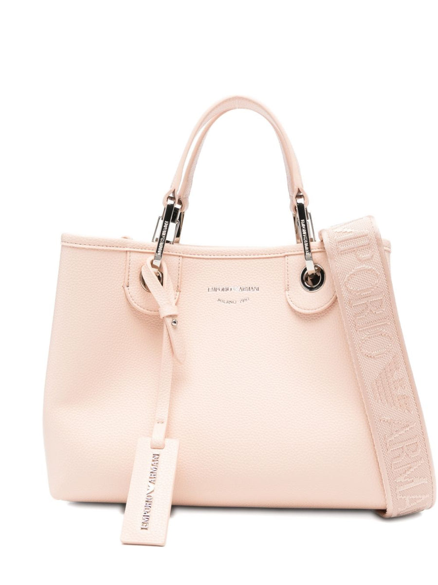 Emporio Armani MyEA Deer Print Shopper Bag Small With Detachable Strap For Women