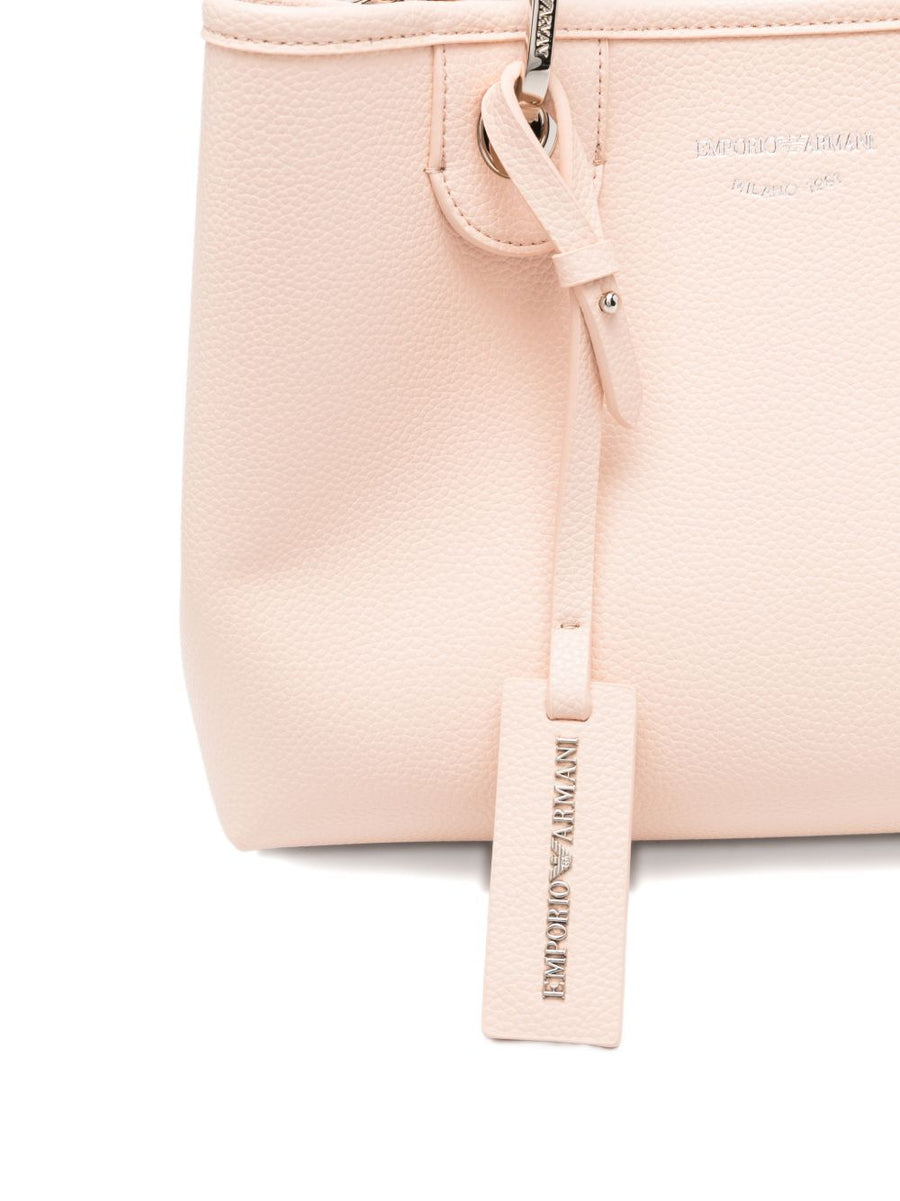Emporio Armani MyEA Deer Print Shopper Bag Small With Detachable Strap For Women