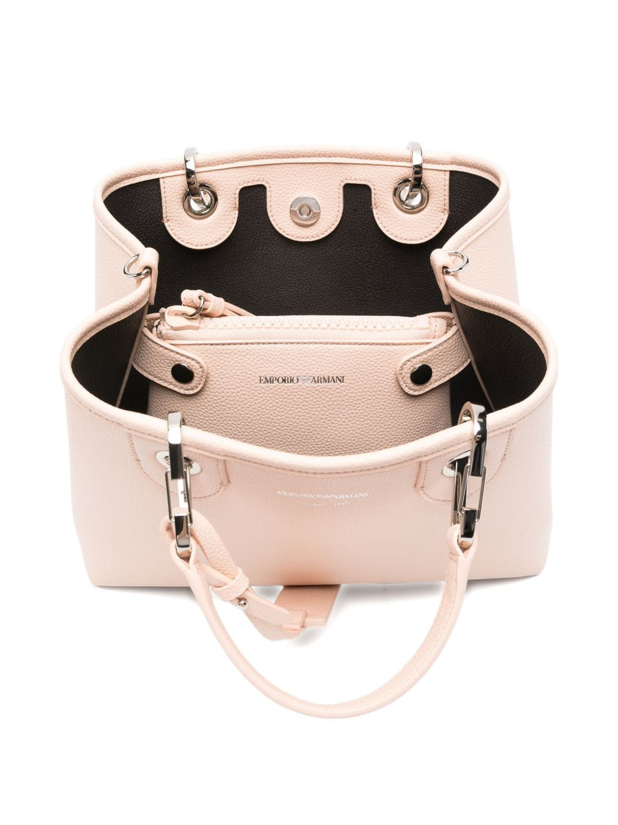 Emporio Armani MyEA Deer Print Shopper Bag Small With Detachable Strap For Women