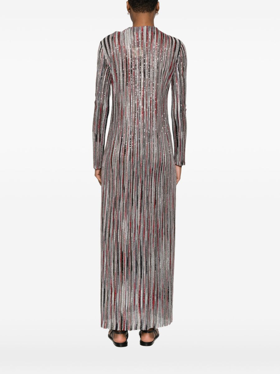 Missoni Striped Long Cardigan for Women Premium Knitwear V Neck Luxe Layering Collection
