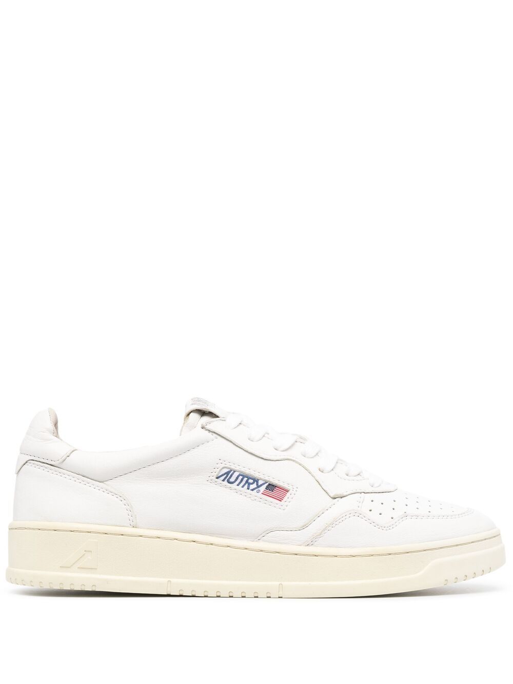 Autry MEDALIST LOW SNEAKERS IN WHITE LEATHER