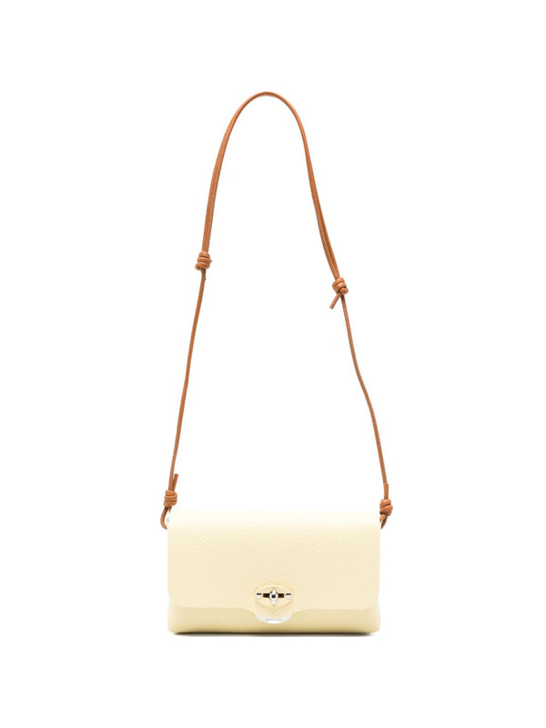 Zanellato Lettera® Small Bag In Hammered Yellow Zibibbo Di Pantelleria Leather